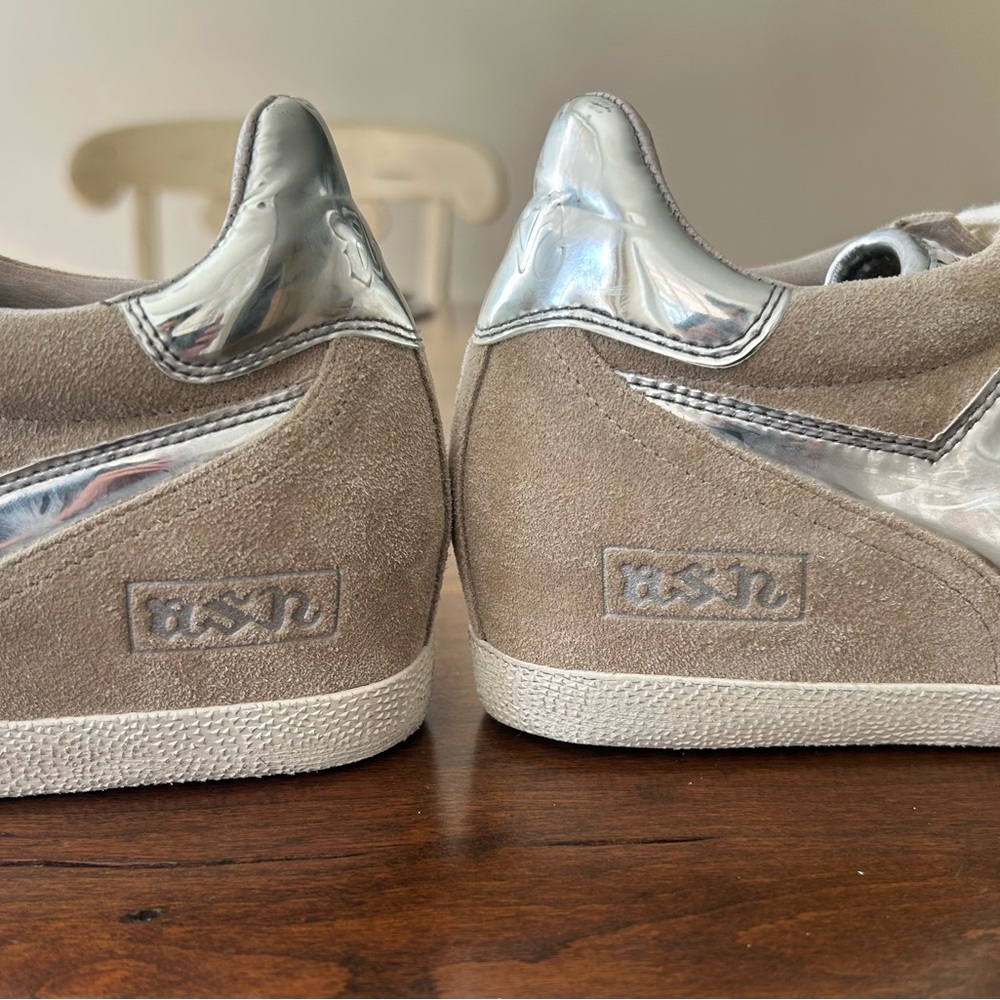 ASH Limited Guepard Bis Suede Wedge Sneaker Shoe (7.5) NEW - Picture 2 of 10